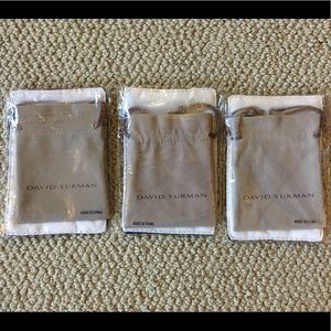 David Yurman jewelry pouch and polishing cloth.